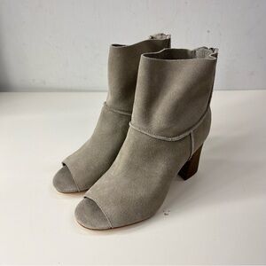 Sbicca Rozene Peep-Toe Ankle Booties Size 7